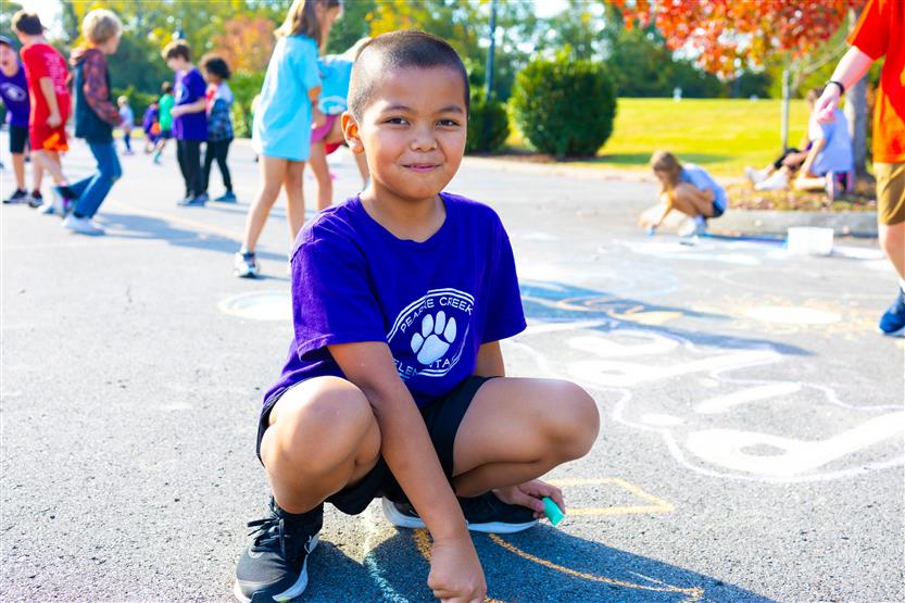 Students participate in field day